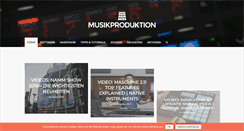 Desktop Screenshot of musikproduktion.net