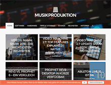 Tablet Screenshot of musikproduktion.net